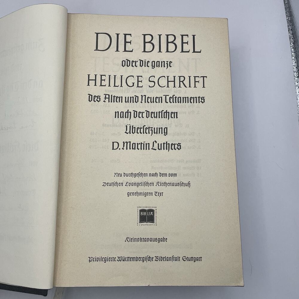 Die Heilige‎ Schrift Bible German Language Bible Martin Luther’s Translation - Picture 3 of 7